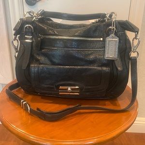 Coach Black Leather Kristen Hand Bag